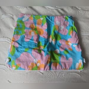 Lilly Pulitzer Pink and Blue Floral Skort